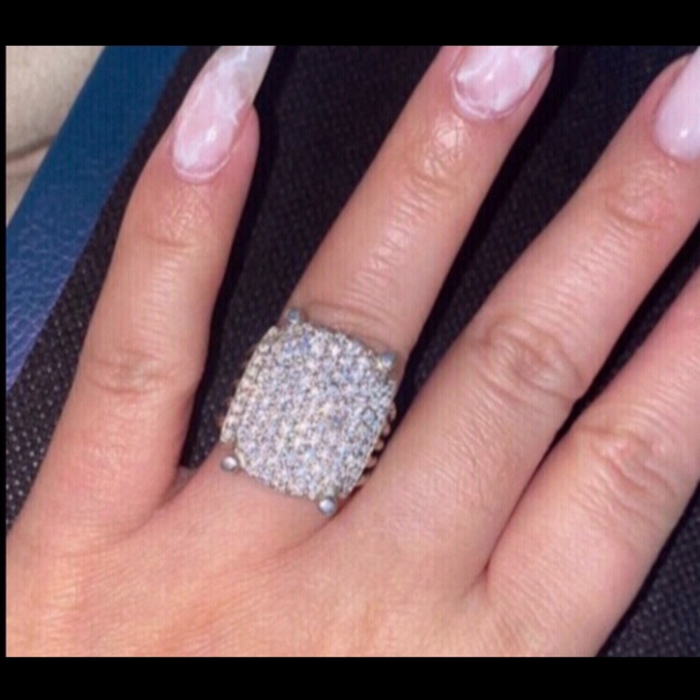 💫David Yurman 💫Diamond Wheaton ring 20x16 sz7